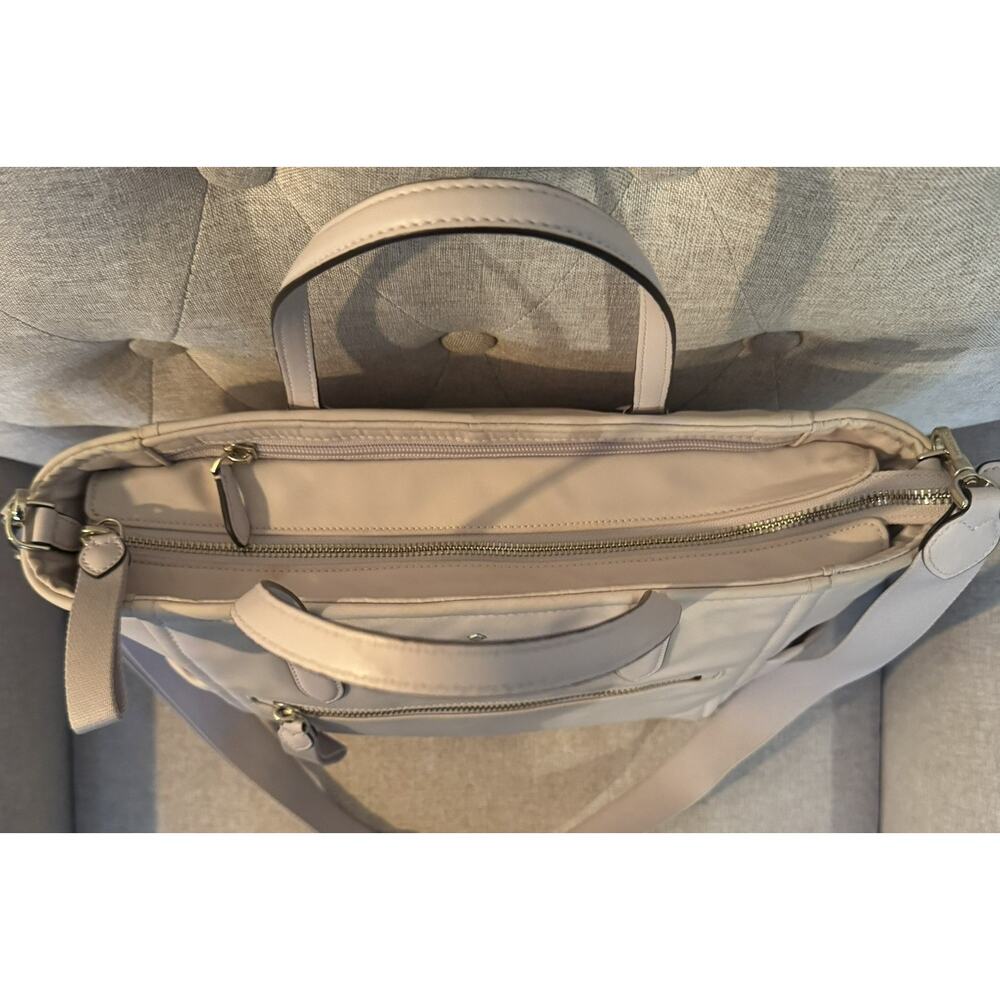 New Kate Spade Chelsea Nylon Medium Satchel Tote Crossbody Pink $299 Msrp - Picture 4 of 12